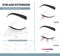 Eyelash extension guide. Density of eyelash extension for great look. Tips and tricks. Infographic vector illustration. Template