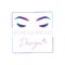 Eyelashes and Eyebrows make up design logo, Vector logo design for beauty salon