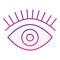 Eyelashes flat icon. Eye purple icons in trendy flat style. Beauty gradient style design, designed for web and app. Eps