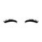 Eyelashes icon. Close eyes. Cute lashes. Vector eyebrows