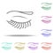 eyelashes icon. Elements of Beauty, make up, cosmetics in multi color style icons. Simple icon for websites, web design, mobile