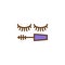 Eyelashes mascara filled outline icon
