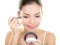 Eyeliner eye makeup beauty care woman - Asian girl