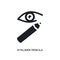 eyeliner pencils isolated icon. simple element illustration from woman clothing concept icons. eyeliner pencils editable logo sign