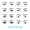 Eyeliner Stylish Make Up Thin Line Poster. Vector