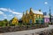 EYERIES, IRELAND - JULY 14, 2019: Colorful houses in Eyeries, small town on Ring of Kerry, famous Atlantic way in