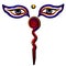 Eyes of Buddha Isolated Symbol