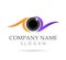 Eyes care, clinic, colorful logo vector icon
