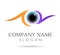 Eyes care, clinic logo vector icon