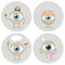 Eyes cartoon icon Reads, scientist, love glance, food for the e