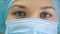 Eyes of a Nurse at surgical mask