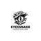 Eyes snake hand drawn design logo vector.