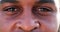 Eyes, vision and portrait with black man and health, awareness and looking, optometry closeup and cosmetics. Natural