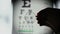 Eyesight examination, optometrist choosing lenses for glasses
