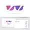 Eyesight optician studio logo vector with business visiting card template design or eyeglass vision sight logotype for optic store
