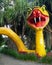 Eyeslash snake gigant figure in Costa Rica