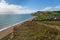 Eype Dorset England uk Jurassic coast view with path