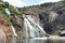 Ezaro river waterfal. Sea. Rocks. Landscape