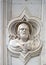 Ezekiel, relief on the facade of Basilica of Santa Croce in Florence