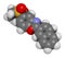 Ezutromid Duchene muscular dystrophy drug molecule. Activator of utrophin. 3D rendering. Atoms are represented as spheres with.