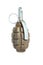 F-1 combat grenade isolated. Real military ammunition