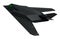 F-117. Military stealth aircraft. 3d illustration.
