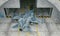 F 16 , american military fighter plane. Military base, hangar, bunker
