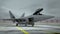 F 22 raptor , american military fighter plane. Military base, hangar, bunker