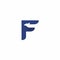 F Eagle Logo Simple. Letter F Icon vector