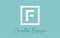 F Letter Icon Design With Creative Modern Look and Teal Background