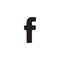 `f`letter typographic symbol. Facebook social media icon vector illustration. Premium quality.