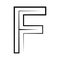 F logo studio letter f one line icon logotype font