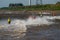 F1, F2, F3 water ski at Hanseatic Festival of Watersports, Kings Lynn Quay, River Great Ouse, Norfolk, UK 27 May 2023