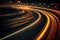 F1 nighttime circuit road motion blur
