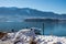 Faakersee - Snow covered small boat on lake Faak in Carinthia, Austria, Europe
