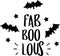 Fab boo lous lettering illustration