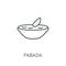 Fabada linear icon. Modern outline Fabada logo concept on white