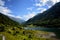 Fabreges lake in Ossau Valley in French Pyrenees.