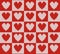 Fabric background with hearts