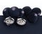 Fabric buttons navy