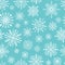 Fabric christmas snowflake seamless pattern print winter white geometric abstract flowers