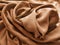 Fabric for curtains and curtains. Beautiful brown - terracotta color. Soft velvet with velvet. The curtain material is carelessly