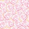 fabric design repeated floral pattern, seamless pattern. pink roses background textile. Vector illustration