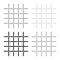 Fabric fibers Grid Cloth textile set icon grey black color vector illustration flat style image