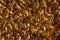 Fabric Golden Waves Background, Gold Cloth Sparkles Shine