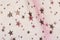 Fabric grunge christmas background with stars pattern