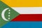 Fabric of the national flag of the Comoros