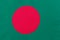 Fabric national flag of the people`s Republic of Bangladesh