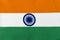 Fabric national flag of the Republic of India