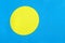 Fabric national flag of the Republic of Palau